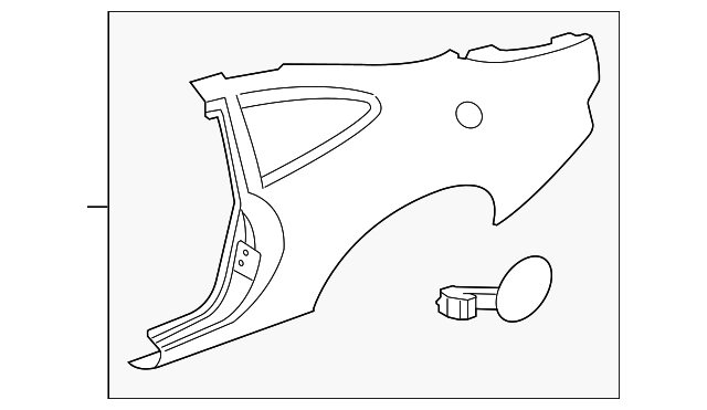 JLM20070 Деталь QUARTER PANEL, RIGHT