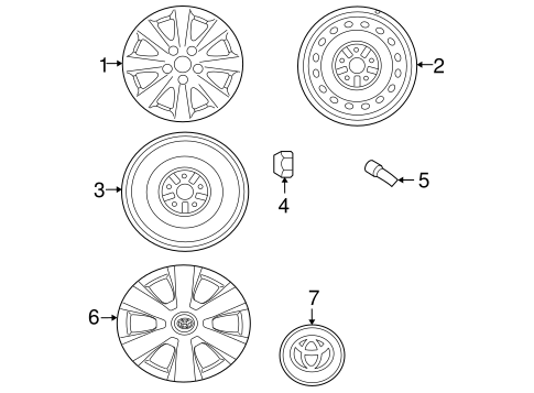 FRONT SUSPENSION/WHEELS for 2009 Toyota Camry #1