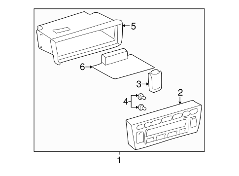 HVAC/CONTROLS for 2000 Toyota Avalon #1