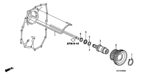 AT Idle Shaft for 2006 Honda Element #0