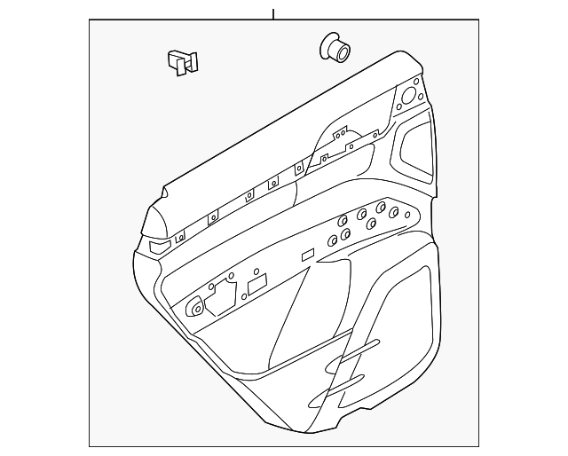 958-555-301-26-F0F Деталь DOOR TRIM PANEL, LEFT