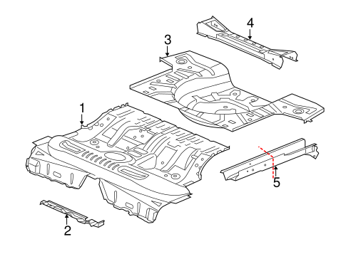 9-5 REAR FLOOR & RAILS