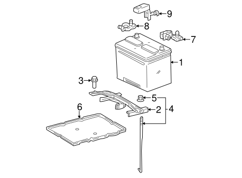ELECTRICAL/BATTERY for 2011 Toyota Sienna #1
