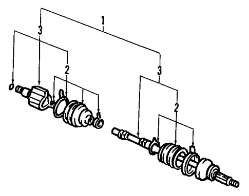 Metro AXLE SHAFTS & JOINTS