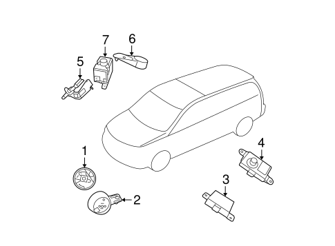 Electrical/Alarm System for 2014 Chrysler Town & Country #1