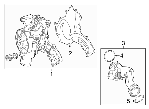 Water Pump for 2016 Mercedes-Benz GLE 63 AMG® #0