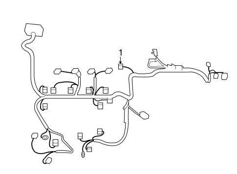 ELECTRICAL/WIRING HARNESS for 2016 Toyota Yaris #1