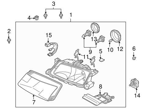 9-5 BULBS - CHASSIS