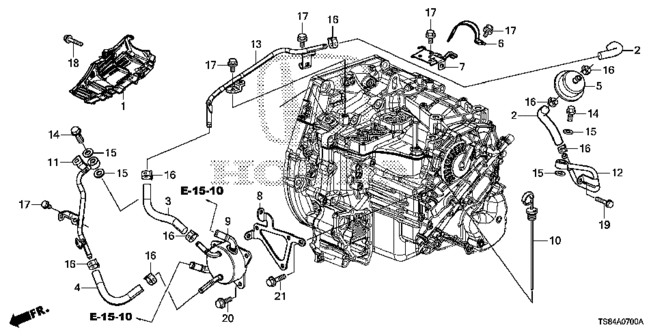 TRANSMISSION - AUTOMATIC/AT ATF PIPE (5AT) for 2013 Honda CIVIC COUPE #1