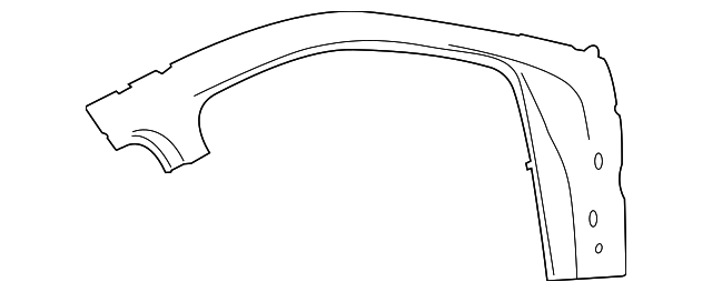 95B-809-009-Y-GRV Деталь OUTER PILLAR, LEFT