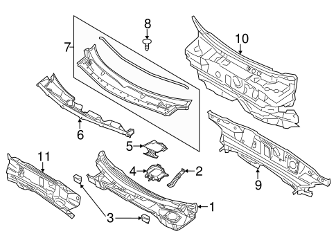 Body/Cowl for 2012 Ford Explorer #1
