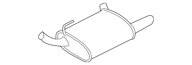 BR3Z-5230-AC Деталь MUFFLER, RIGHT