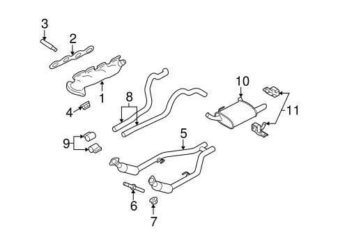 Mustang EXHAUST COMPONENTS