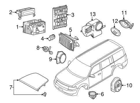 Body/Sound System for 2013 Ford Flex #1