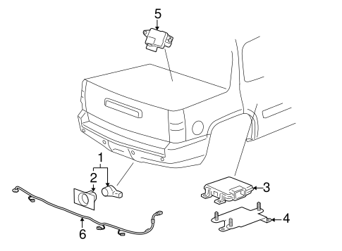 Electrical/Parking Aid for 2008 Cadillac Escalade EXT #1