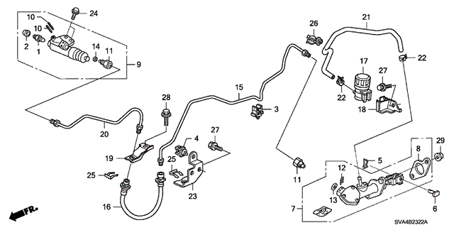 Bracket B, Clutch Pipe Bracket B, Clutch Pipe