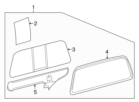 Electrical/Back Glass for 2008 Ford F-350 Super Duty #1