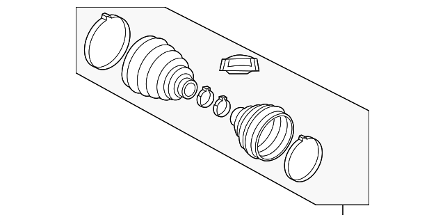 LR058030 Деталь BOOT KIT, LEFT