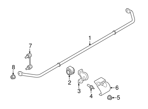 Rear Suspension/Stabilizer Bar & Components for 2017 Ford Focus #2