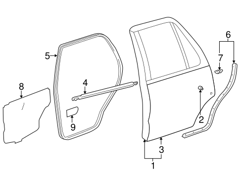 BODY/DOOR & COMPONENTS for 1996 Toyota 4Runner #1