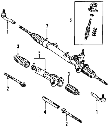 STEERING/P/S PUMP & HOSES for 2000 Toyota Echo #1