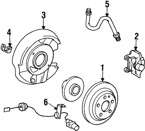 Rear Brakes for 1992 Mercedes-Benz 400 E #0