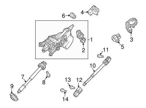 Electrical/Ignition Lock for 2014 Ford Mustang #1