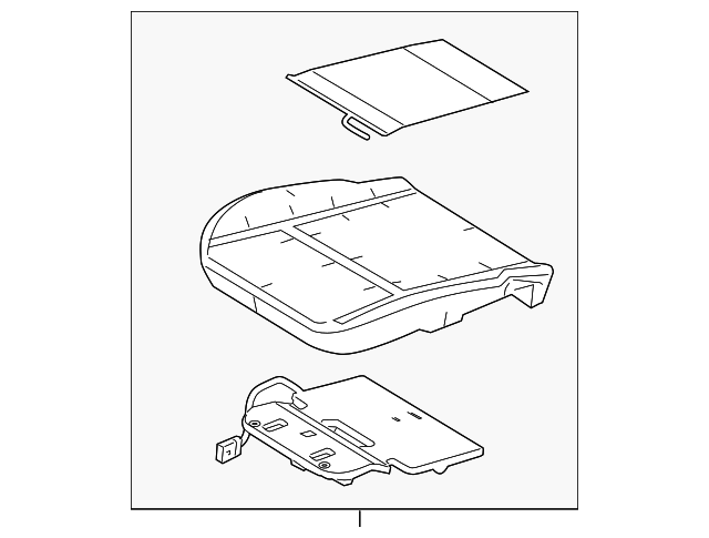 D2BZ-54632A22-B Деталь SEAT CUSHION PAD, RIGHT