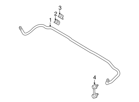 Stabilizer Bar & Components for 2000 Kia Spectra #0