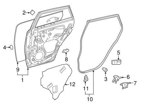 BODY/DOOR & COMPONENTS for 2016 Scion iM #2