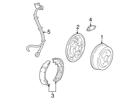 Brakes/Brake Components for 2001 Ford Explorer Sport Trac #1