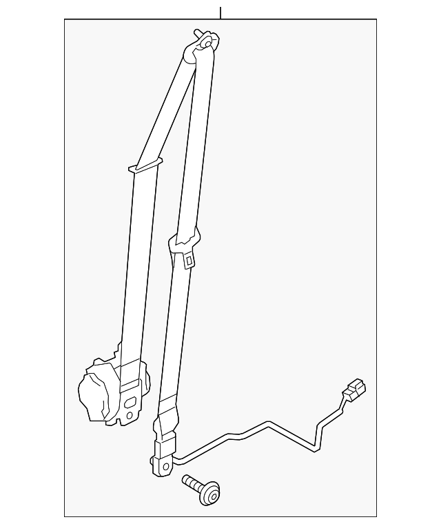DM5Z-54611B09-DB Деталь SEAT BELT ASSY, LEFT
