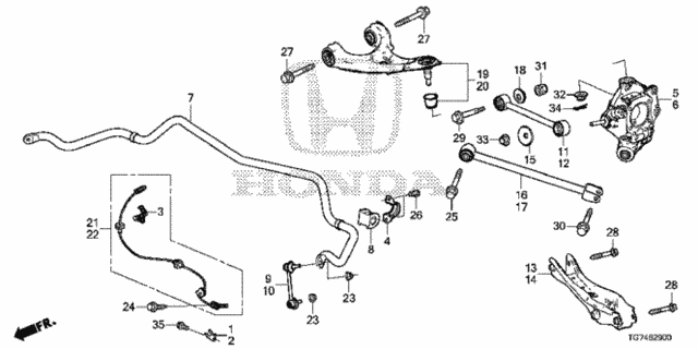 Rear Lower Arm for 2017 Honda Pilot #0