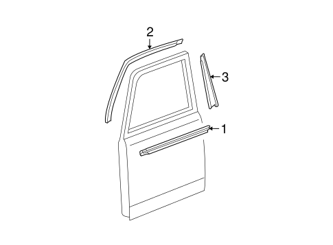 BODY/EXTERIOR TRIM - FRONT DOOR for 2004 Scion xB #1