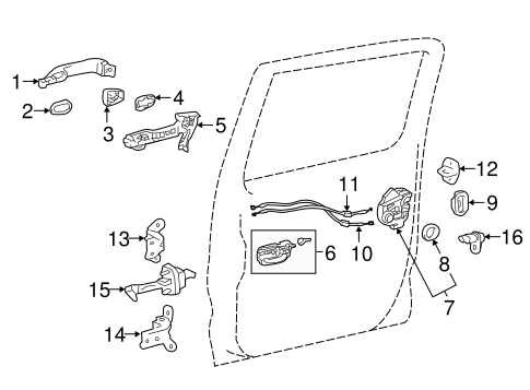 ELECTRICAL/REAR DOOR for 2016 Toyota Tacoma #2