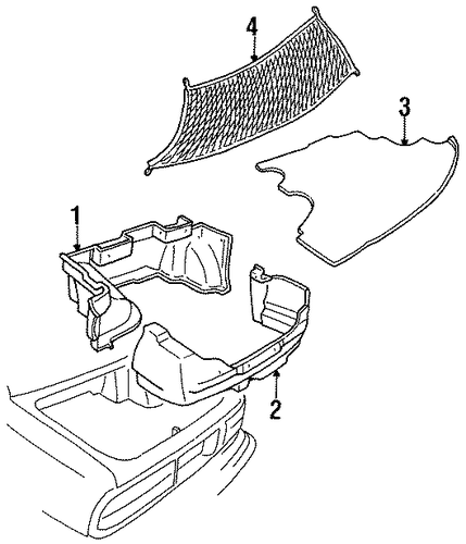 98 INTERIOR TRIM - REAR BODY