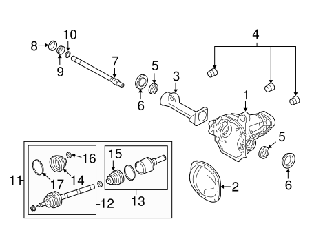 Front Suspension/Carrier & Front Axles for 2011 Ford Expedition #1