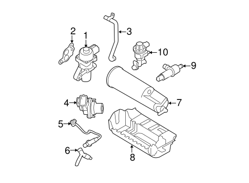 Emission System/EGR System for 2002 Ford Ranger #1