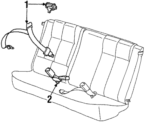 SL REAR SEAT BELTS
