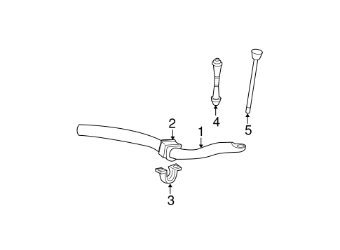 Front Suspension/Stabilizer Bar & Components for 2005 Ford Explorer Sport Trac #2