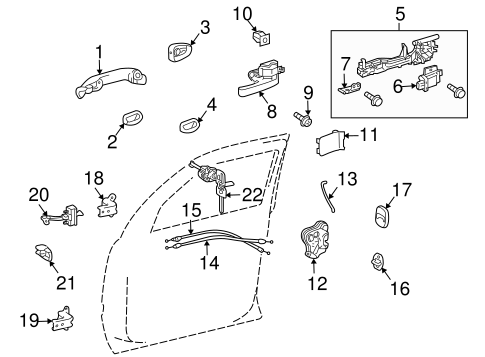 BODY/LOCK & HARDWARE for 2008 Toyota Land Cruiser #1
