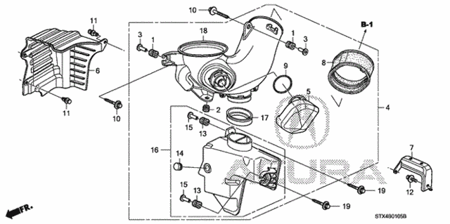 Resonator Chamber for 2012 Acura MDX #0