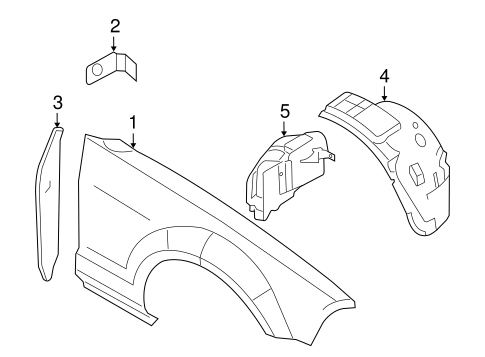 Body/Fender & Components for 2009 Ford Mustang #1