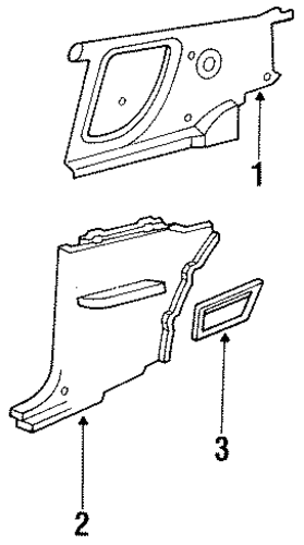 Cougar INTERIOR TRIM - QUARTER PANELS