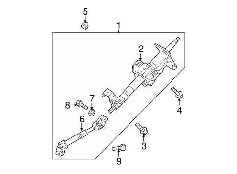 Steering Column Assembly for 2007 Kia Spectra #0