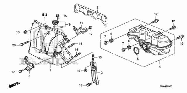 Intake Manifold (-'09) for 2008 Honda CR-V #0
