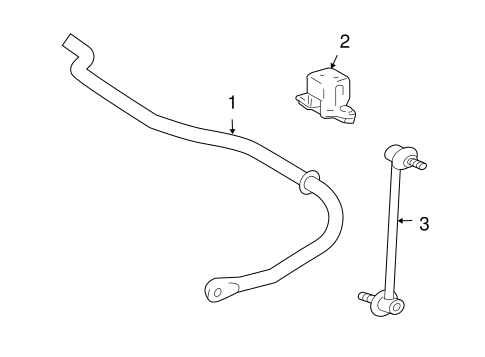 REAR SUSPENSION/STABILIZER BAR & COMPONENTS for 2006 Toyota Highlander #1