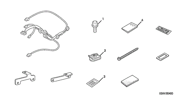 ACCESSORIES/BASS SYSTEM ATTACHMENT KIT for 2006 Honda CIVIC COUPE #1