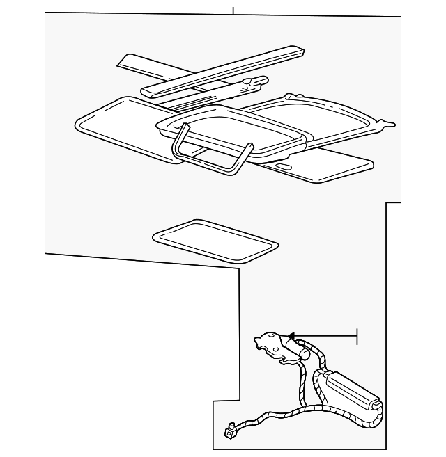 4F1Z54502A82AAB GLASS & FRAME