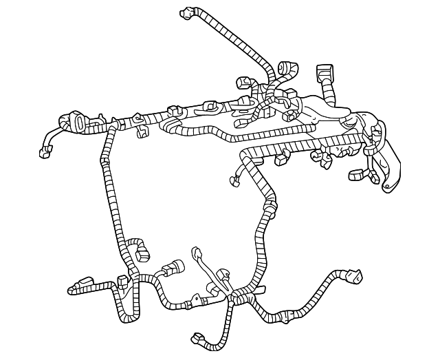2W4Z12A581CA Деталь WIRE HARNESS